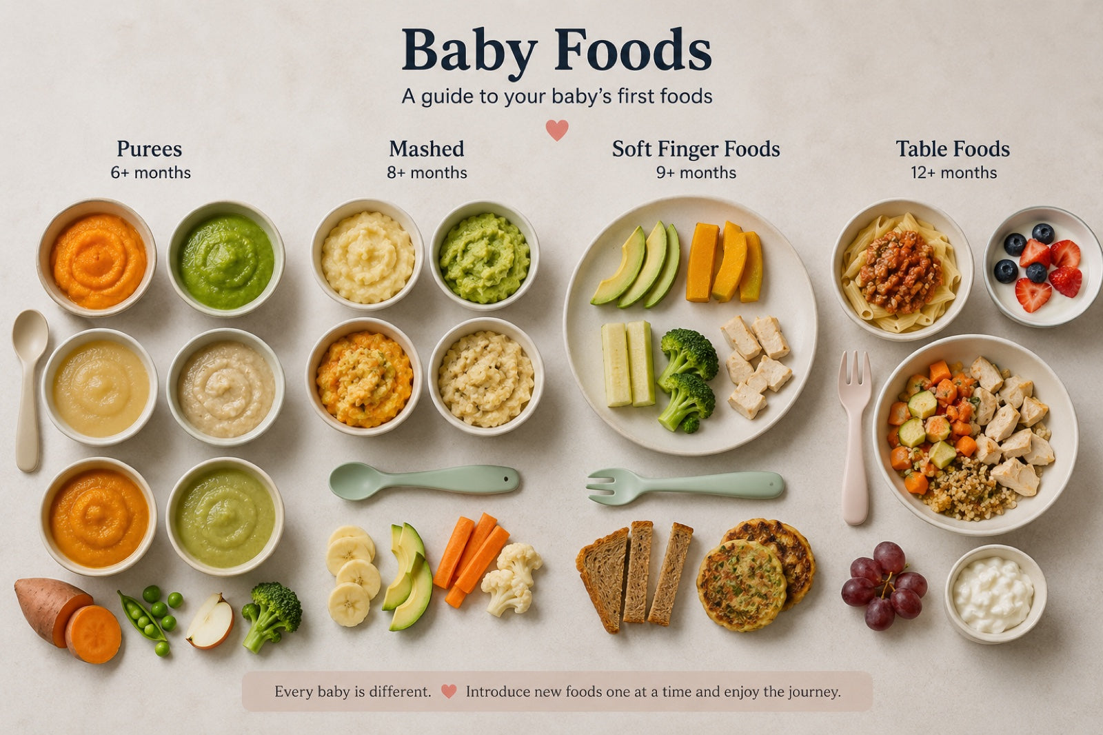 A guide to healthy first foods for babies